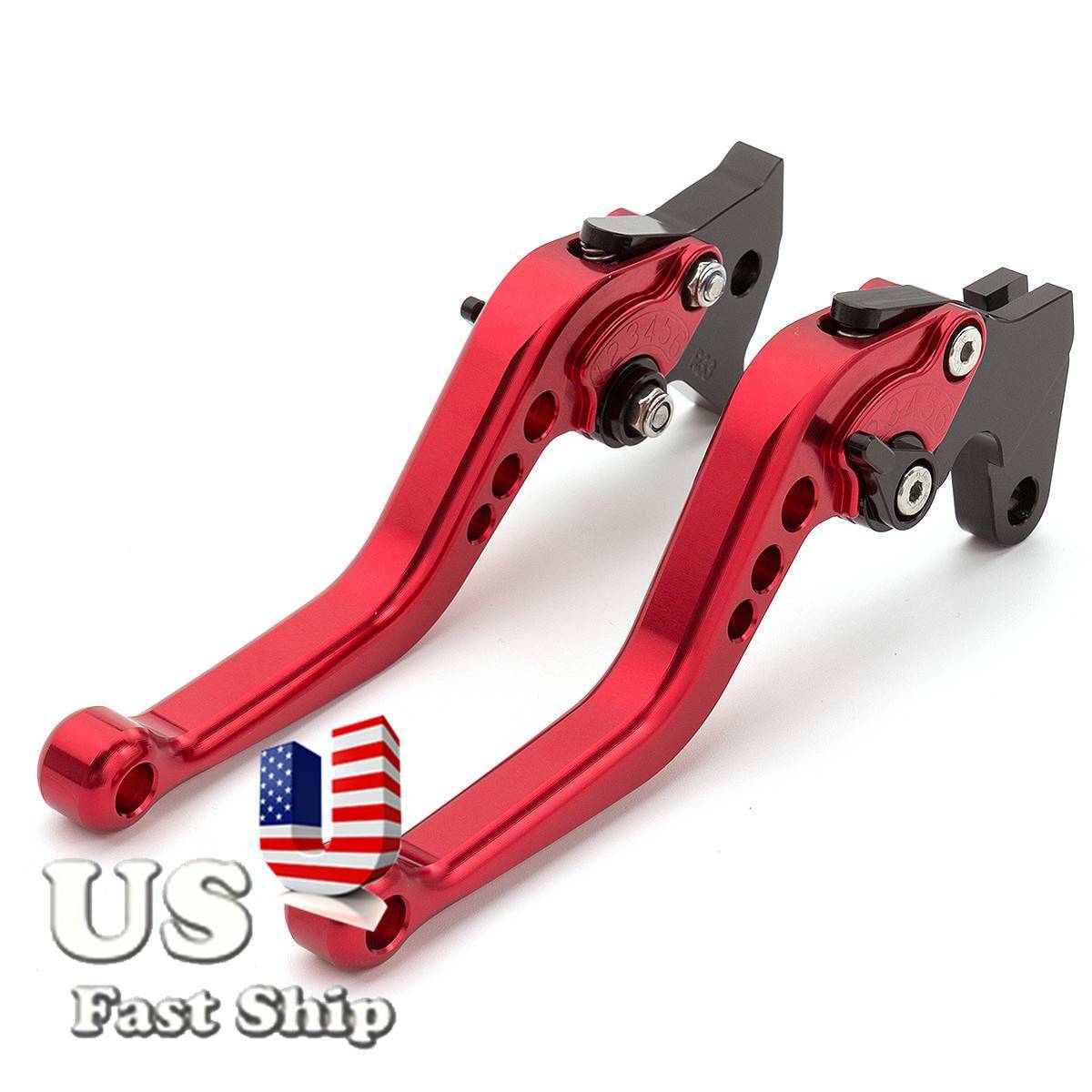 CNC Short Clutch Brake Lever w/Grips For CBR900RR 1993-1999 CBR250RR 1988-1994