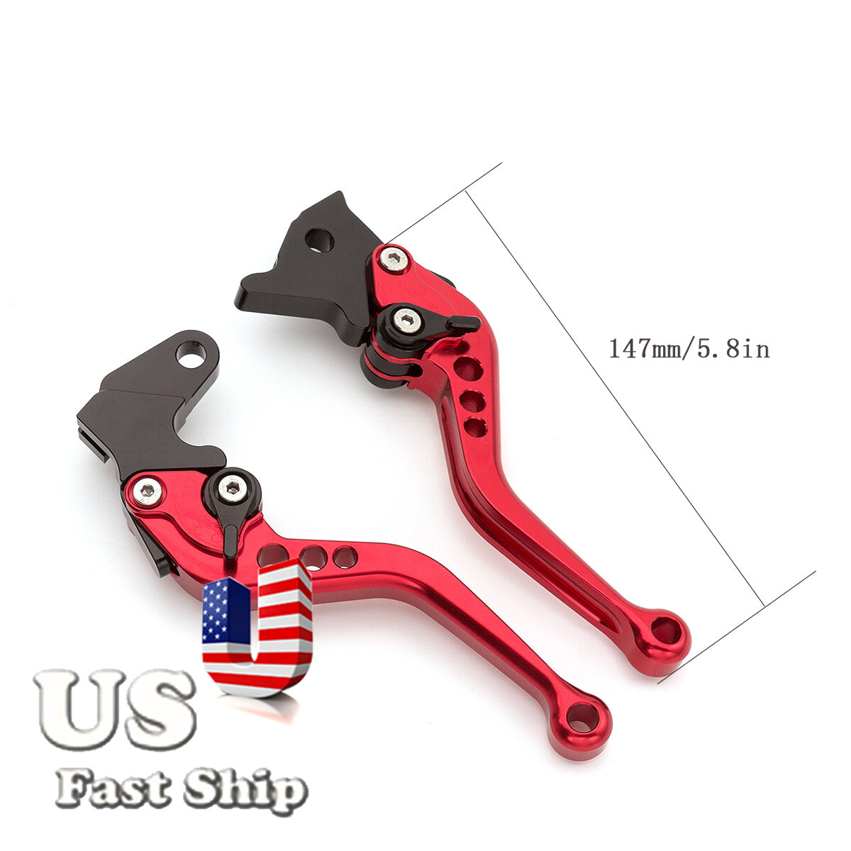 CNC Short Clutch Brake Lever w/Grips For CBR900RR 1993-1999 CBR250RR 1988-1994