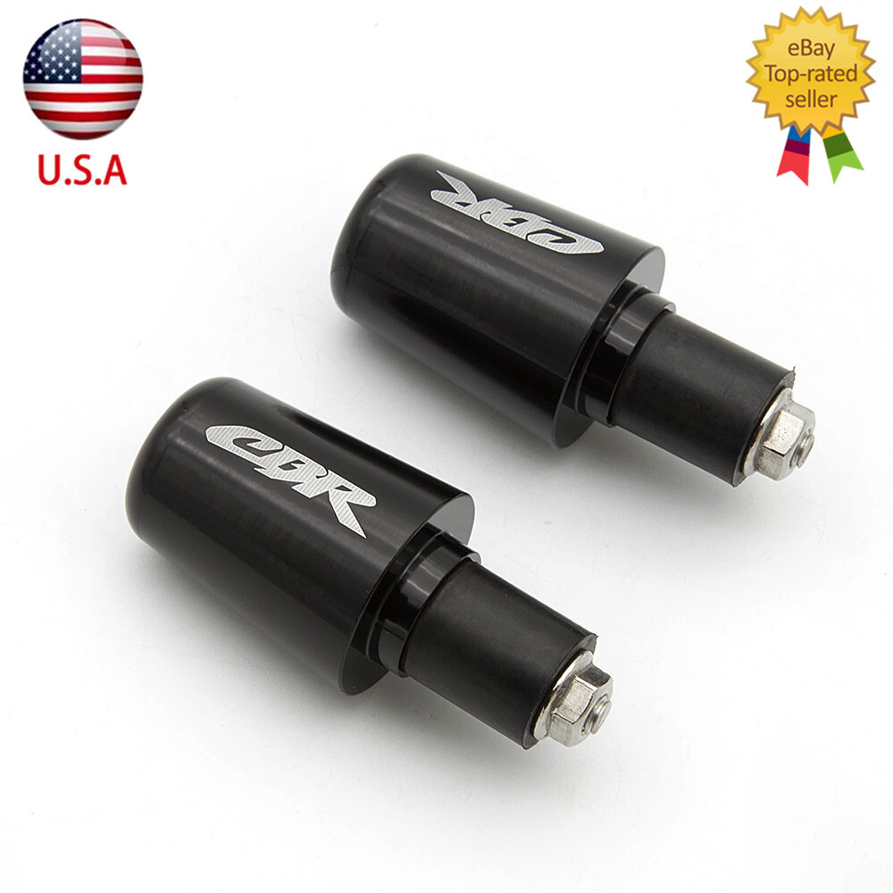 For Honda CBR600RR 2003-2014 CNC Handle Bar Ends Handle Grip Plugs CBR Logo
