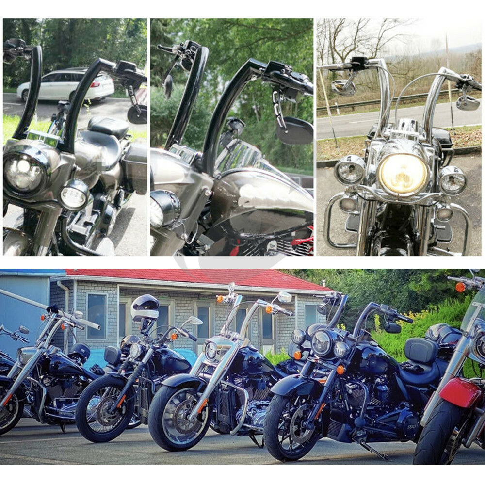 1-1/4″ Ape Hangers Bars FAT Handlebars Fit For Harley Softail Sportster XL FLST