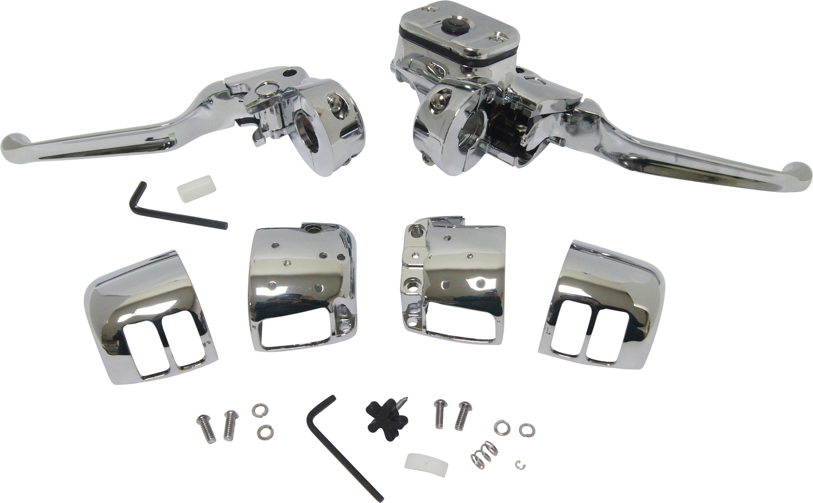 HardDrive 96-06 Hand Controls Chrome Handlebar Controls w/Out Switches 11/16