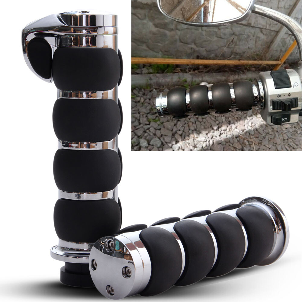 Motorcycle Handle Bar Hand Grips 1″ For Honda VTX1300 VTX1800 Sabre VT 1100 1300
