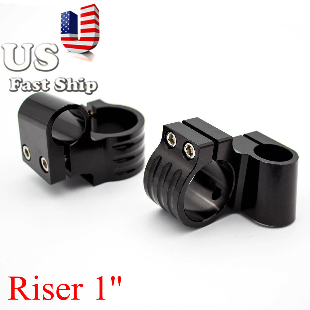 CNC 54mm Raise 1in Clip On Fork Clamp Replacement Universal For Raing Streetbike