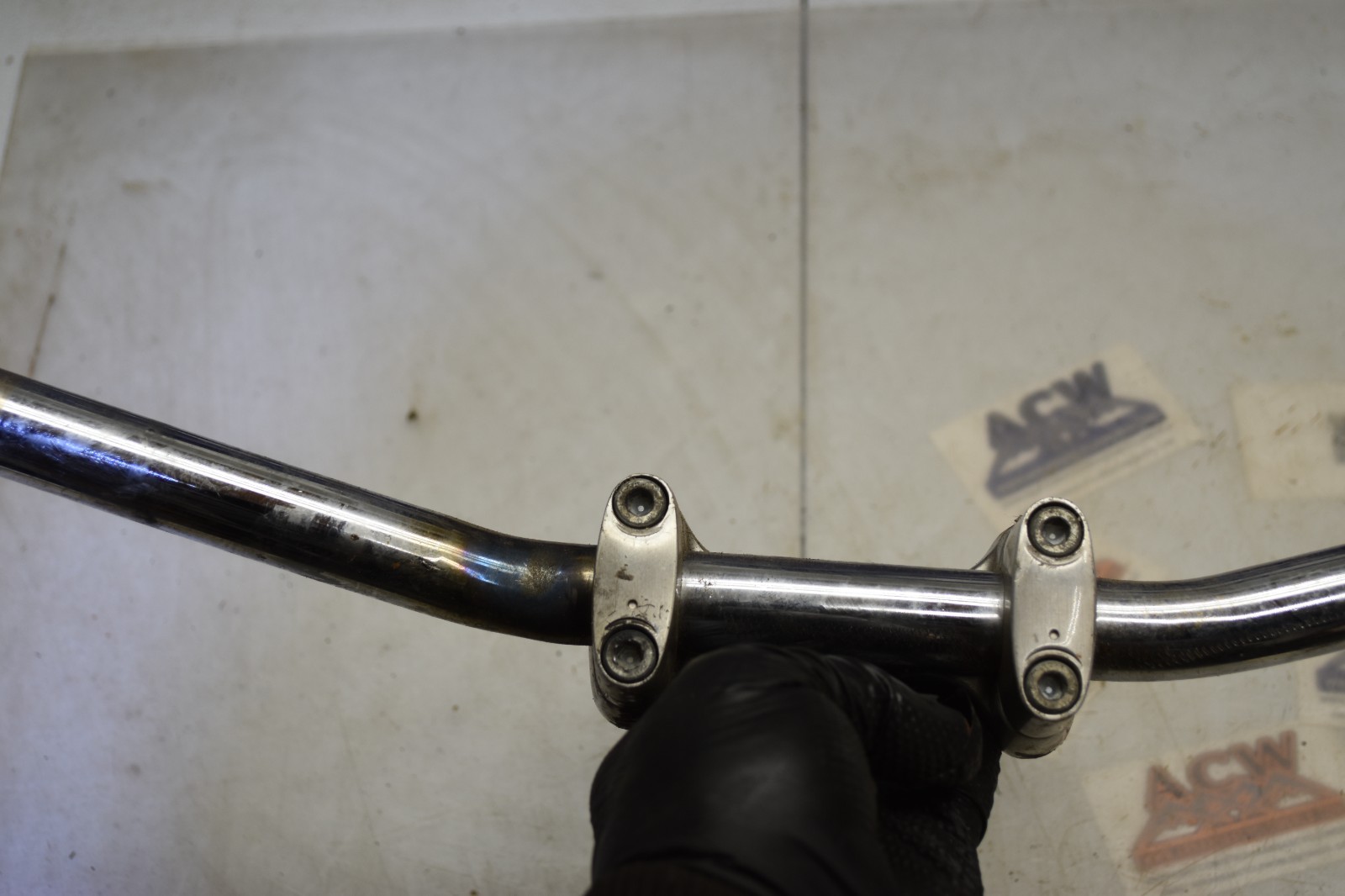 S1-6 Handlebar W Riser Bent Handle 04 Suzuki Savage LS650 LS 650 Free Us Ship