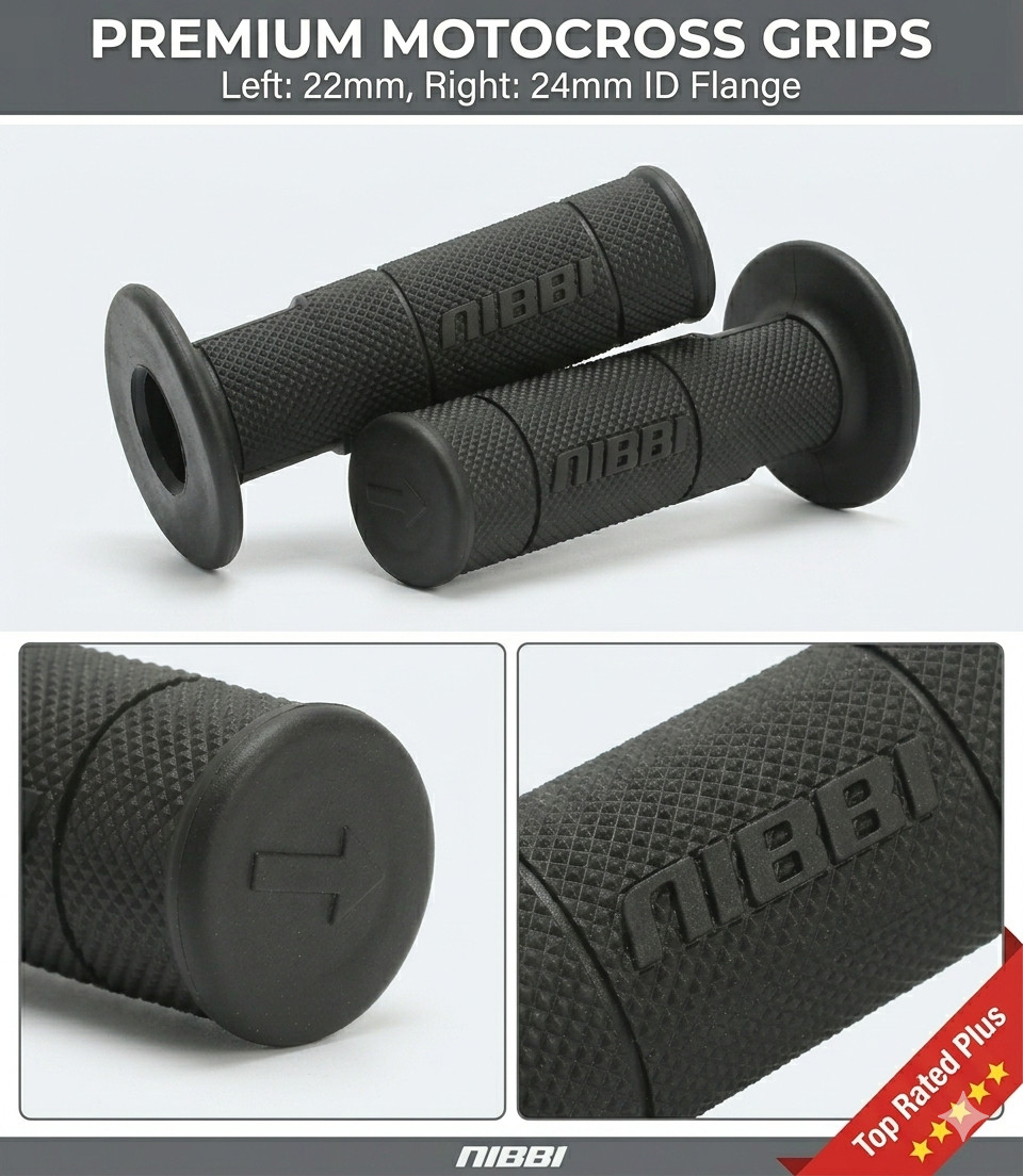NIBBI 7/8″ 22mm Handlebar Grips For CRF50 CRF125 CRF150 CRF230 CRF250 CRF450 Hon