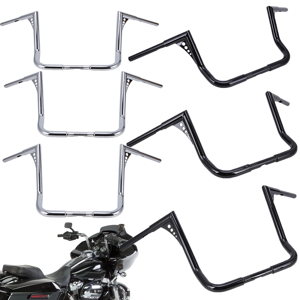 12 14 16″ 18″ Rise Ape Hanger HandleBar For Harley Touring Electra Street Glide