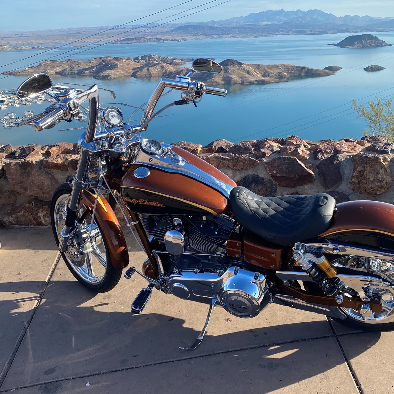 10″ 12″ 14″ Rise Ape Hanger Handlebar For Harley Sportster Dyna Softail Fat Boy