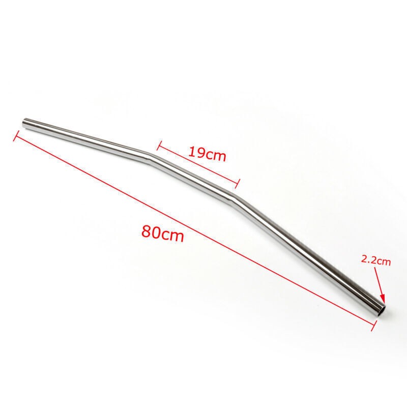 Chrome Cafe Racer 7/8″ Handlebar Bar For Honda CB GS XS 650 750 850 900 1100🏍️