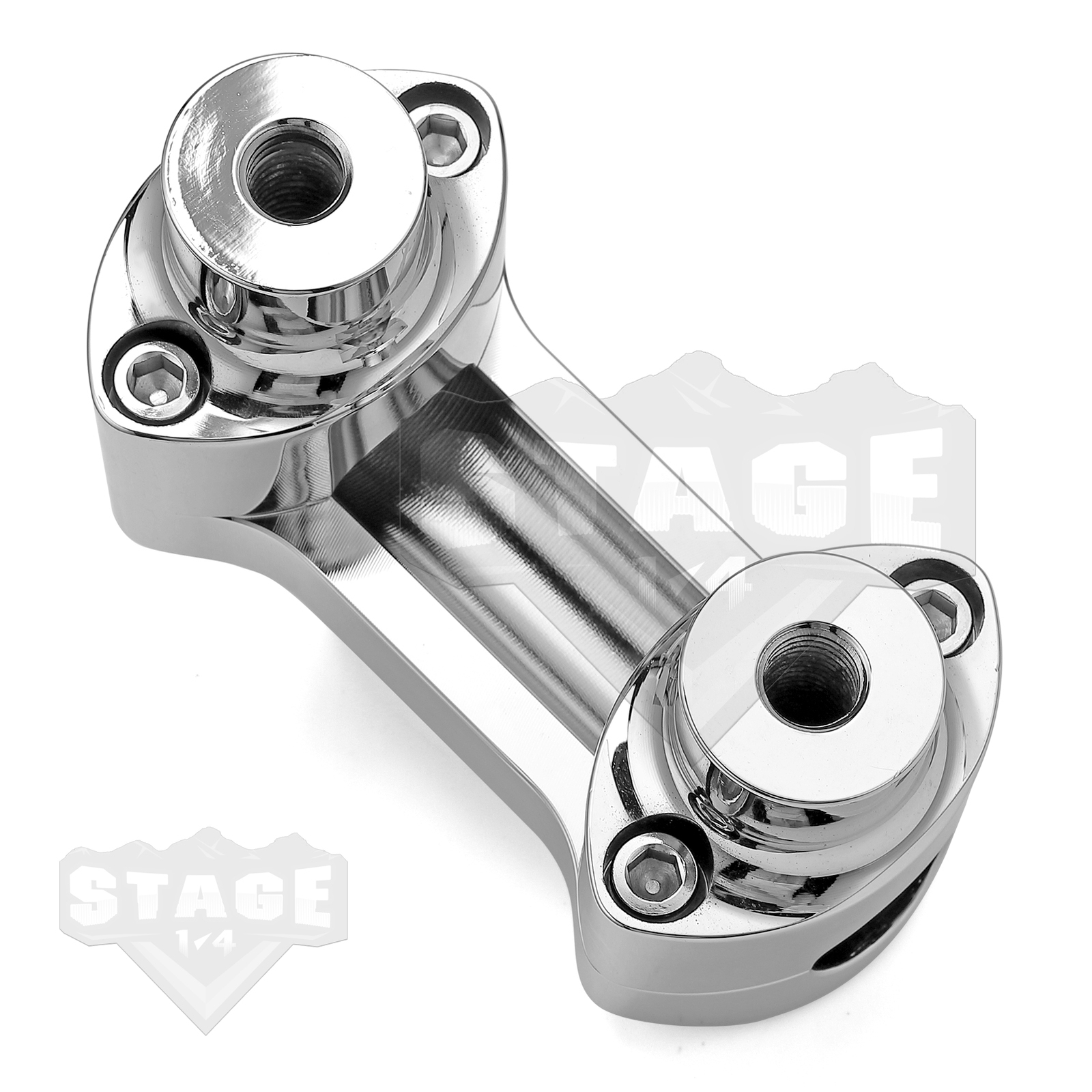 MOFUN 2″ Risers 1″ Handlebar Clamp For Harley Dyna Sportster Softail FLS FLSTC