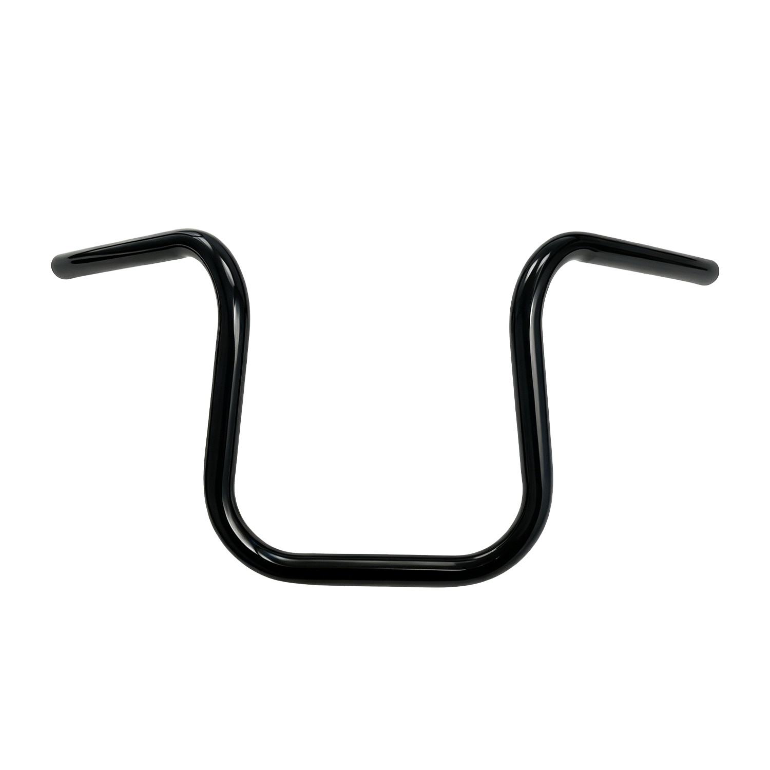 8-14“ Rise 1” Round Ape Hanger HandleBars Fit Harley No Knurl & No Wiring Holes