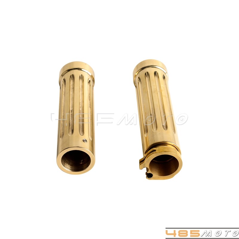 Pair Brass 1″ Hand Grips Left & Right for Harley-Davidson Dyna Softail Touring