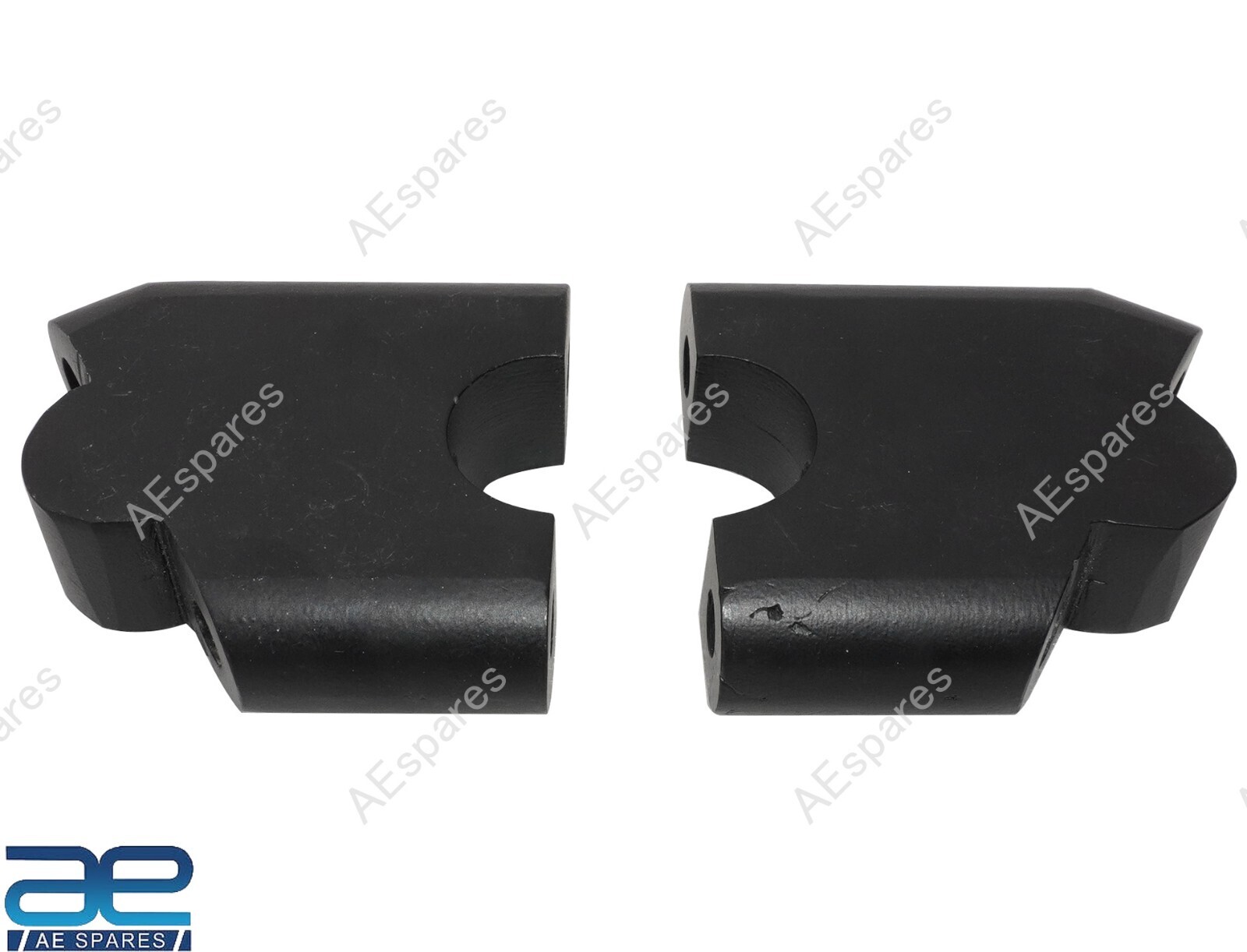 Handle Bar Riser Angled Mount Clamp Set For Royal Enfield Interceptor 650 @US