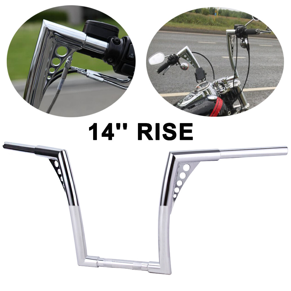10″ 12″ 14″ 16″ 18″ Ape Hangers Handlebar for Harley Sportster 883 Softail Dyna