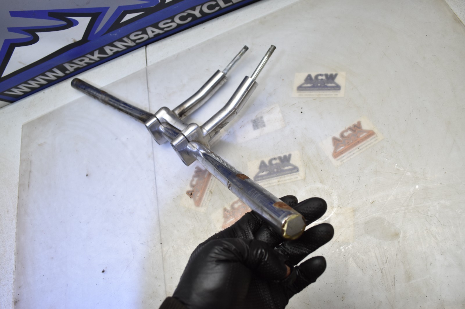 S1-6 Handlebar W Riser Bent Handle 04 Suzuki Savage LS650 LS 650 Free Us Ship