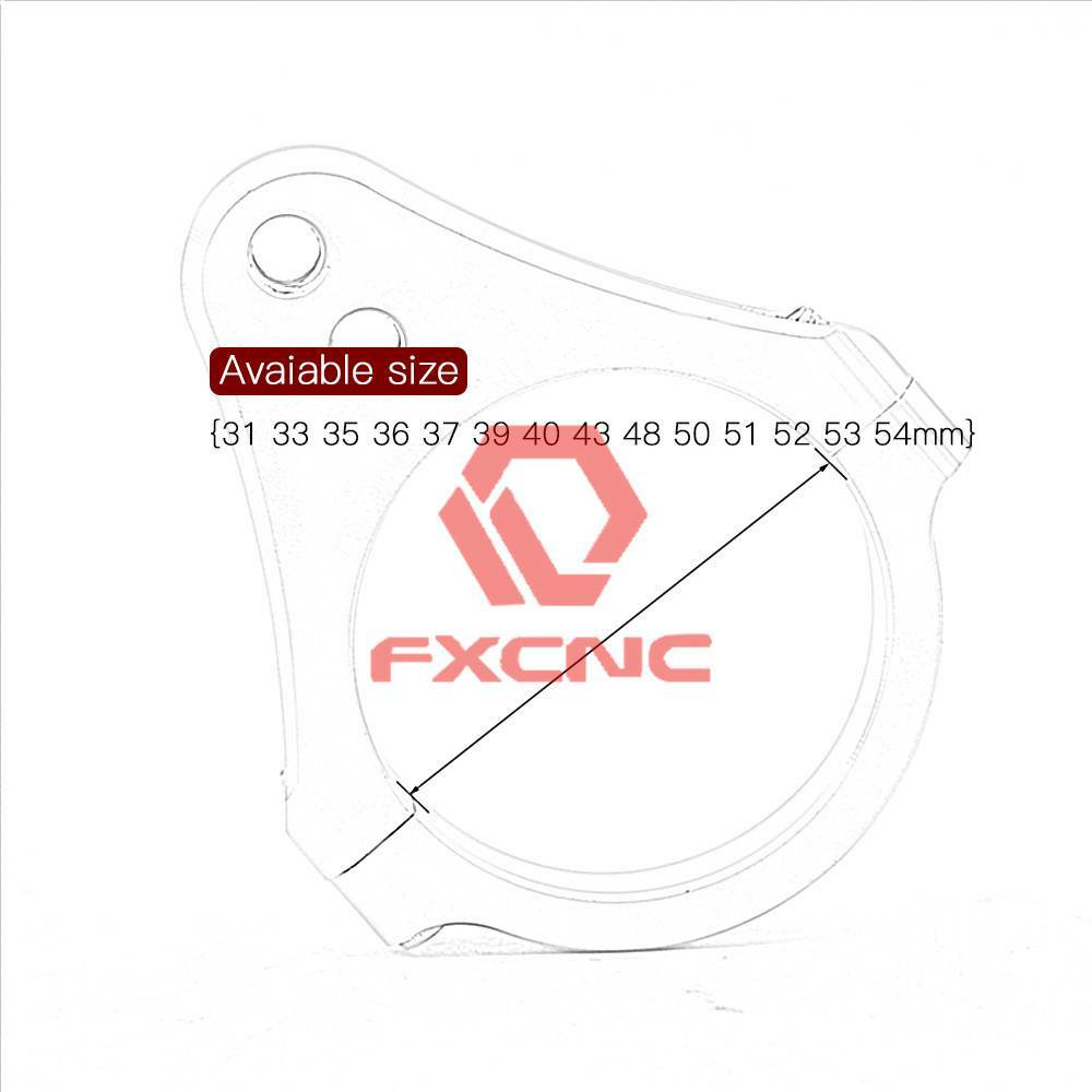 FXCNC 35/43mm…54mm Fitk Shock Absorber Damper Balance Brace Universal CNC