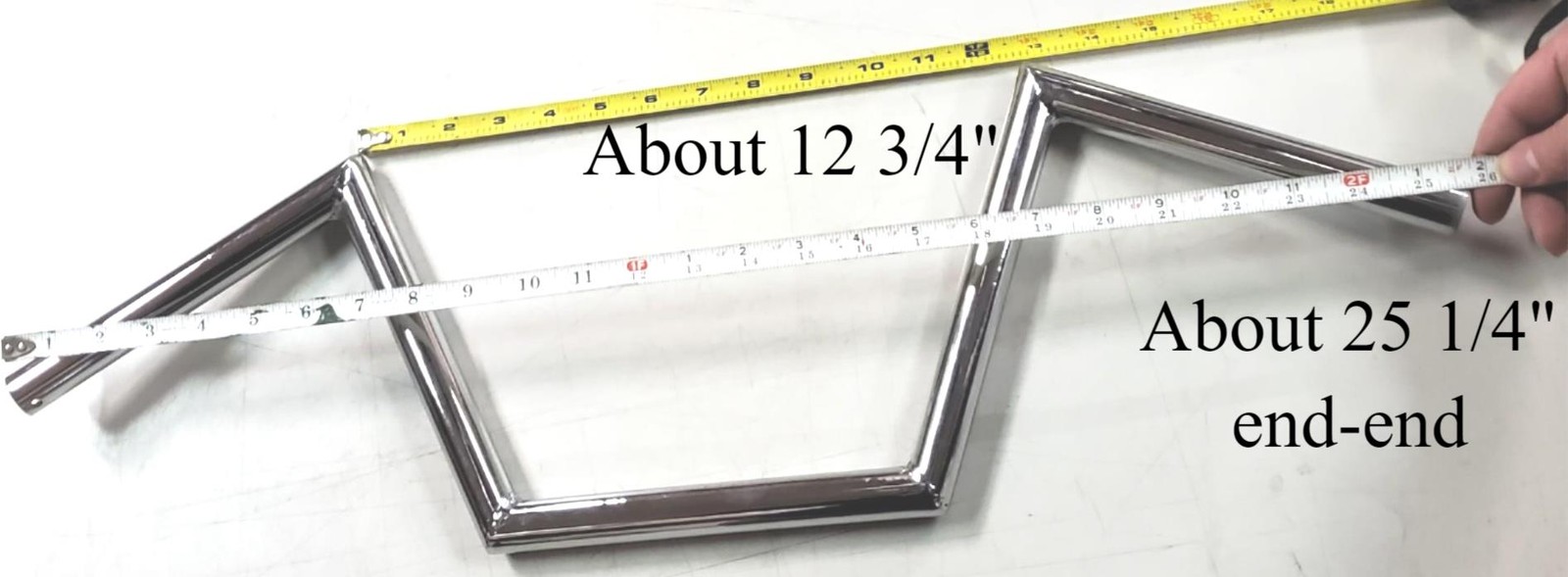 7/8″ MINI CHOPPER BARS Motorcycle Handlebars Chrome Custom Chopper Bobber 7″
