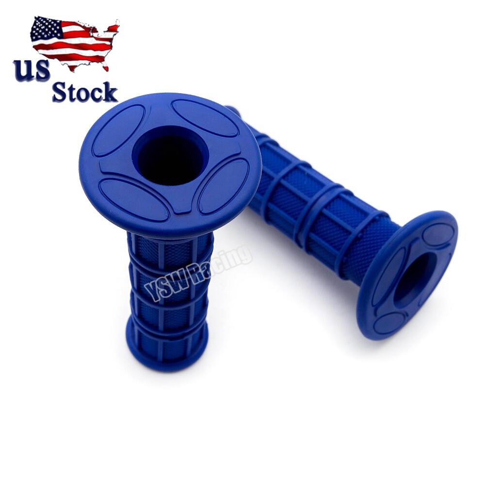 2x Hand Grips 7/8″22mm Handle Bar Grip Handlebar Rubber For ATV Cycle Dirt Bike