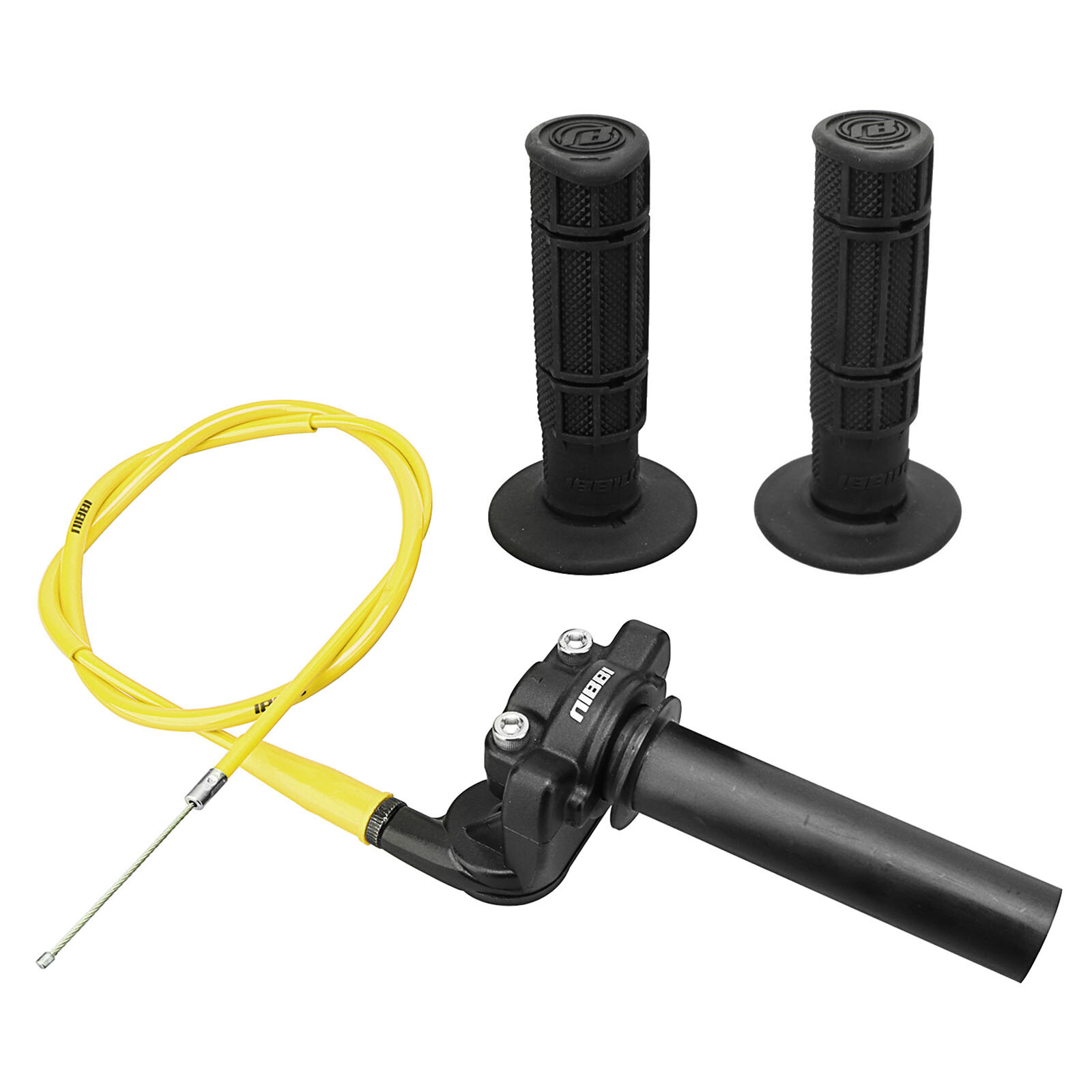 NIBBI Throttle Cable Twist Grips 7/8″ 50cc-250cc Pit Dirt Mini Bike Go-Kart ATV