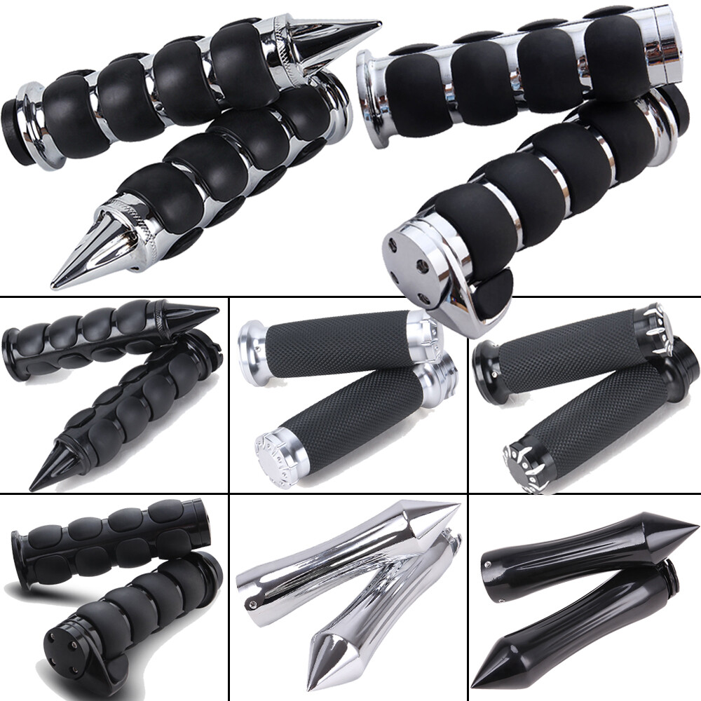 For Harley Softail Electra Glide 1″ Motorcycle Handle Bar Hand Grips W/ Throttle