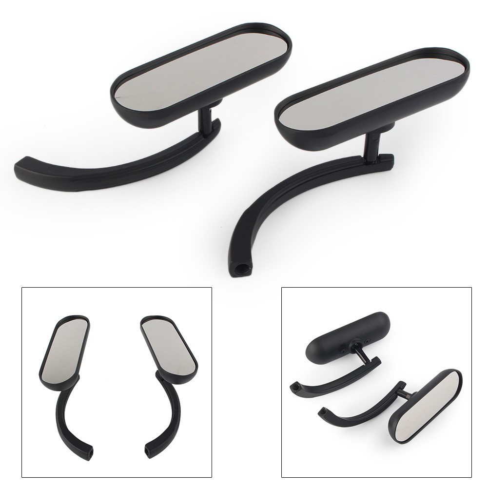 1 Pair Motor Rear View Side Mirror left right Fit All for Harley Davidson Black