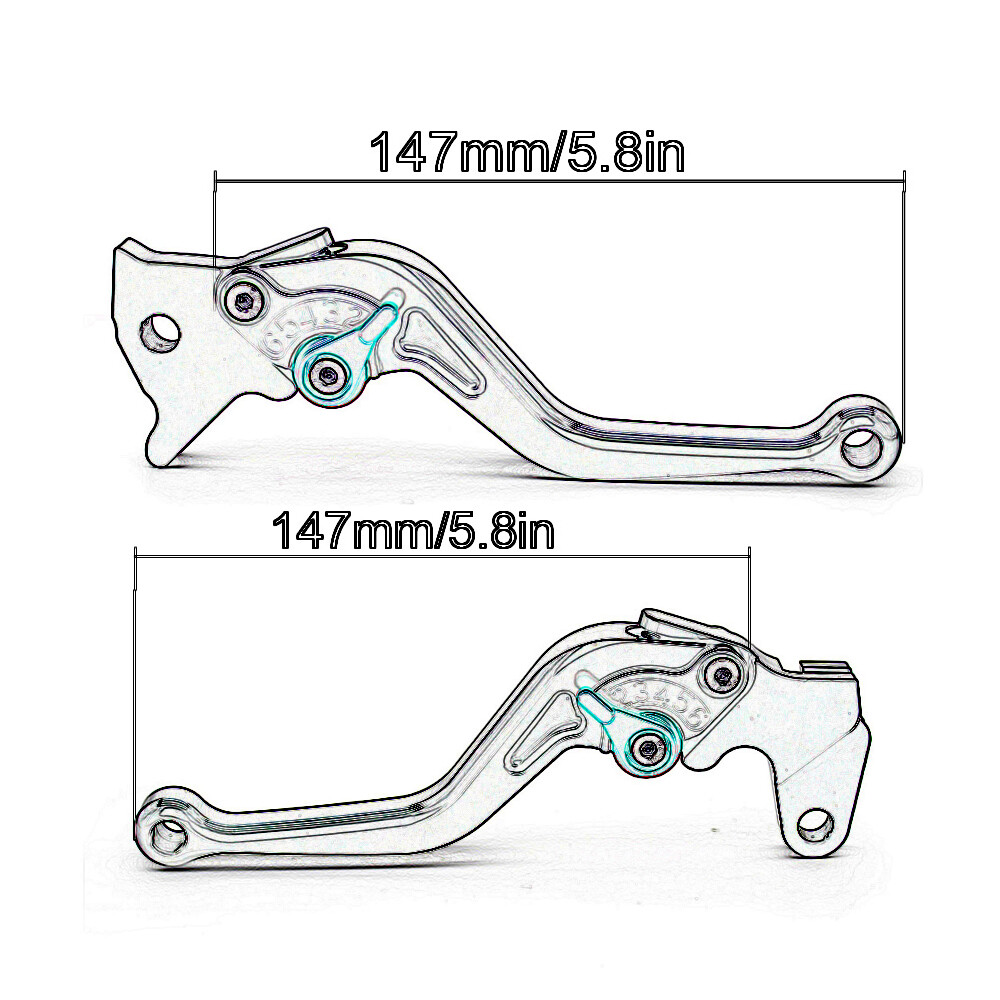 2025 2024 2023 Fit V-Strom 800 DE ADVENTURE CNC Short Brake Clutch Levers