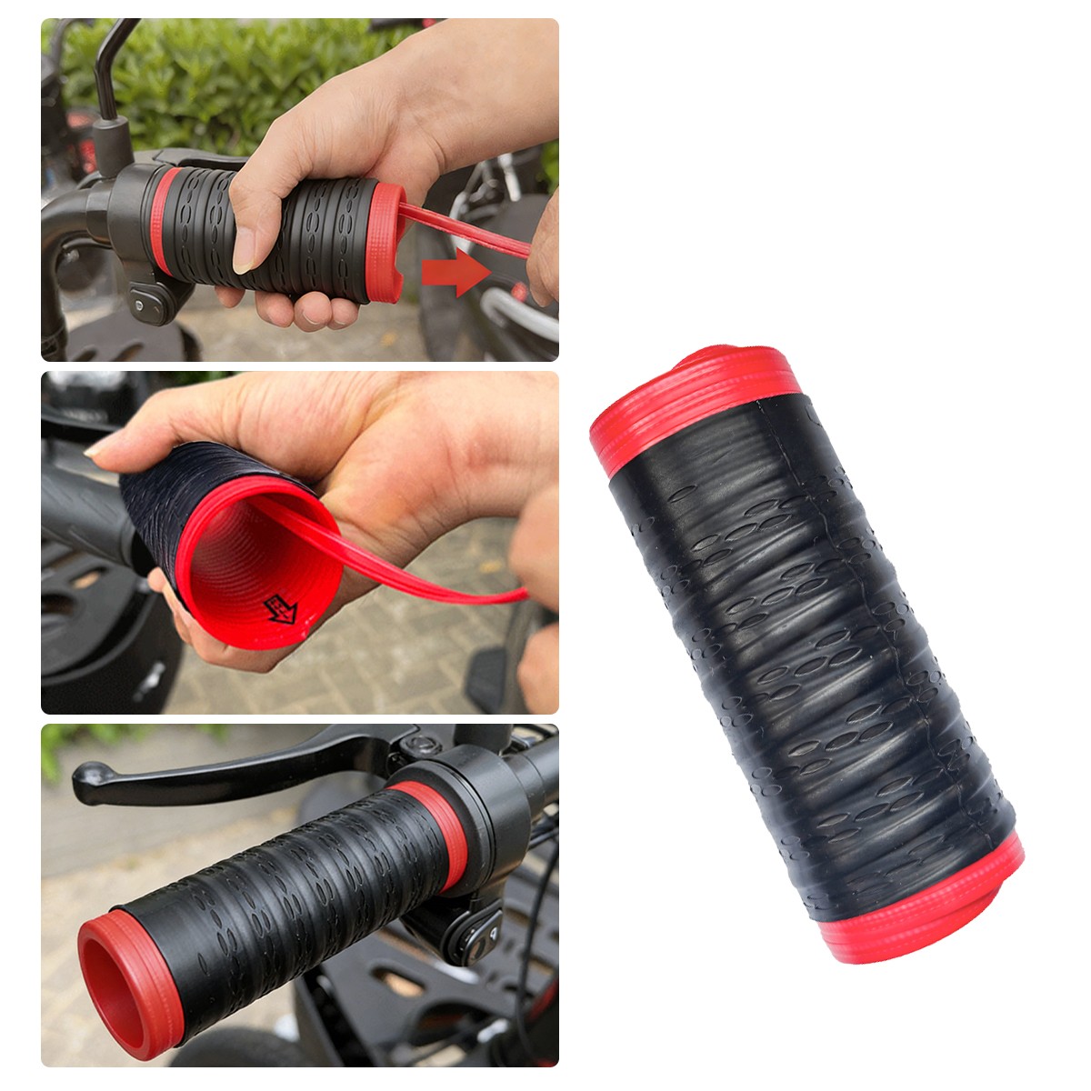 Motorcycle Foam Anti Vibration Comfort Handlebar Grip Cover for Honda Harley BMW