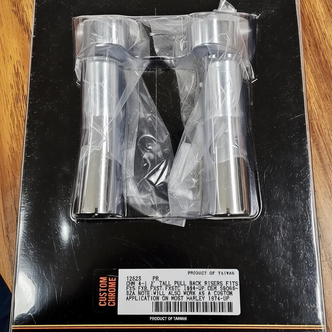 4.5″ Pull Back Handlebar Riser Fit For Harley FXS FXB 77-1981 FXSTC FXST 1984-UP
