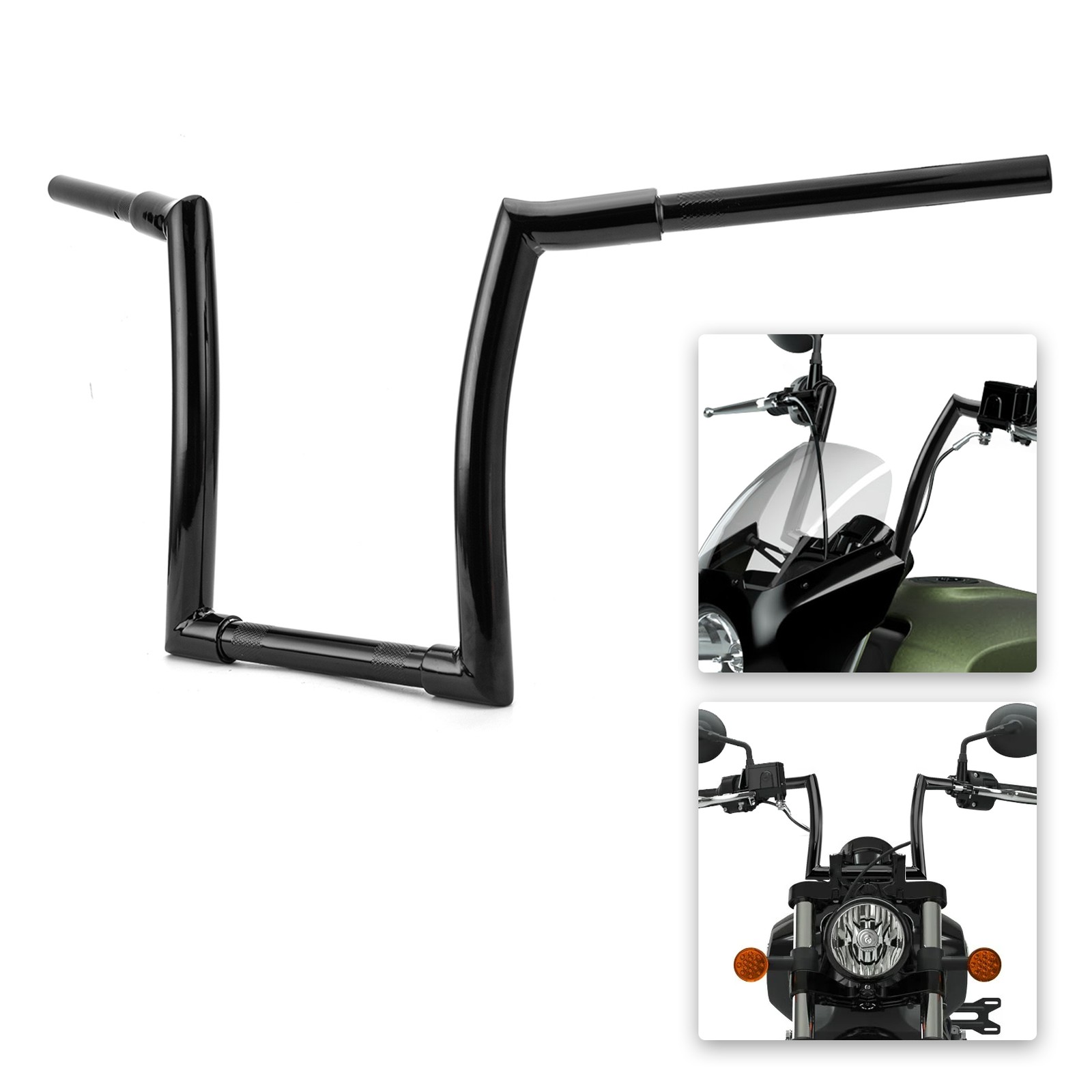 12″ Rise Pre-Drilled Ape Hanger Handlebar For Indian Scout Bobber Twenty Sixty