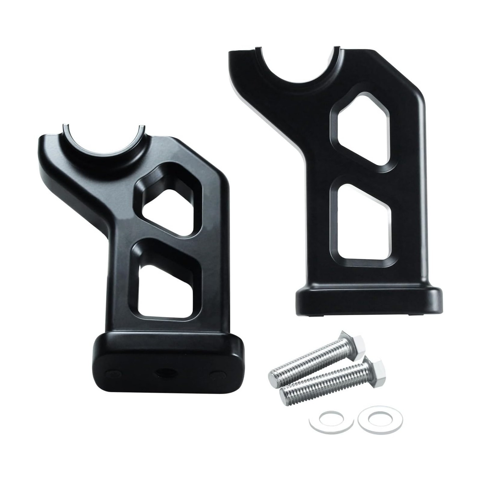 5.0 inch Tall Matte 1.5″ Handlebar Risers For Harley Davidson 2018-2024 Black