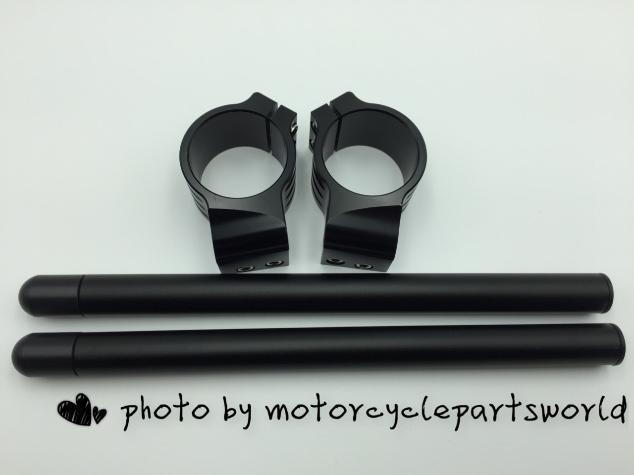 50mm, 7/8″ Tube, CNC Motorcycle Universal Clip On Ons Fork Handle Bar Handlebars