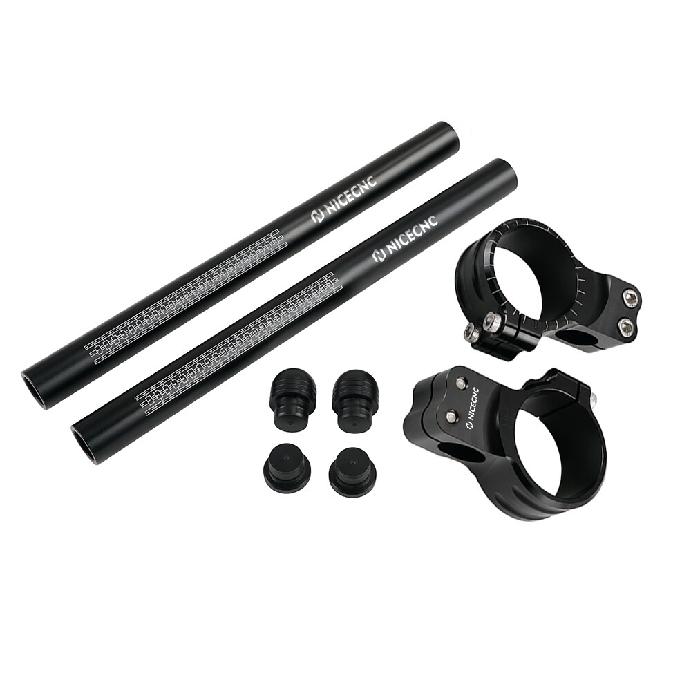 7 Degree Clip-on Handlebars Universal Fit 50mm Fork Tube For Honda Suzuki Ducati