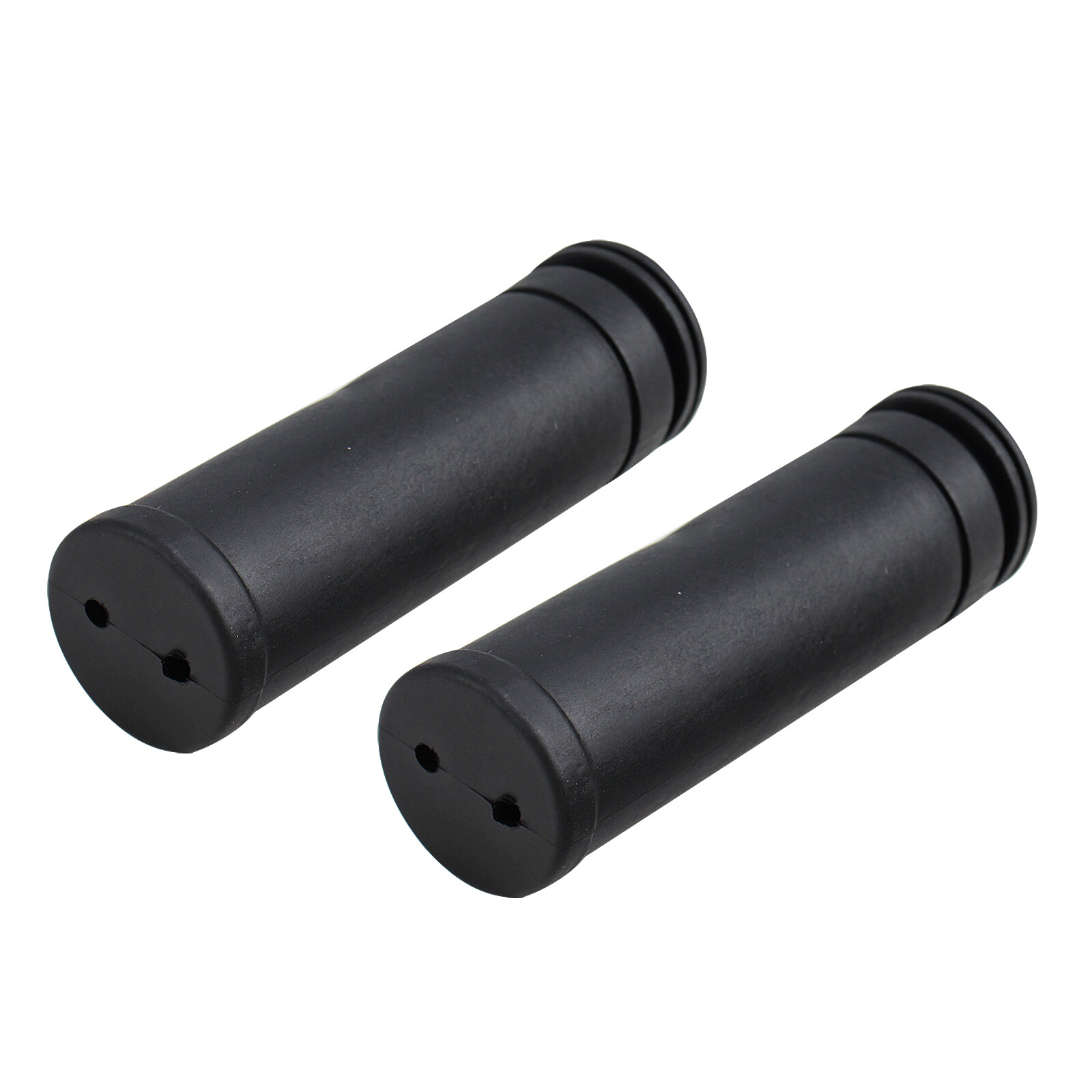 A Pair of Front 1inch Rubber & Plastic Hand Grips #56666-04 #56667-04 For Harley