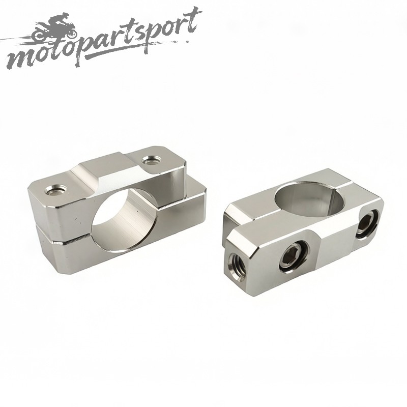 8mm CNC Billet Aluminum Mirror Bracket Mount For 7/8″ Handlebar Motorcycles
