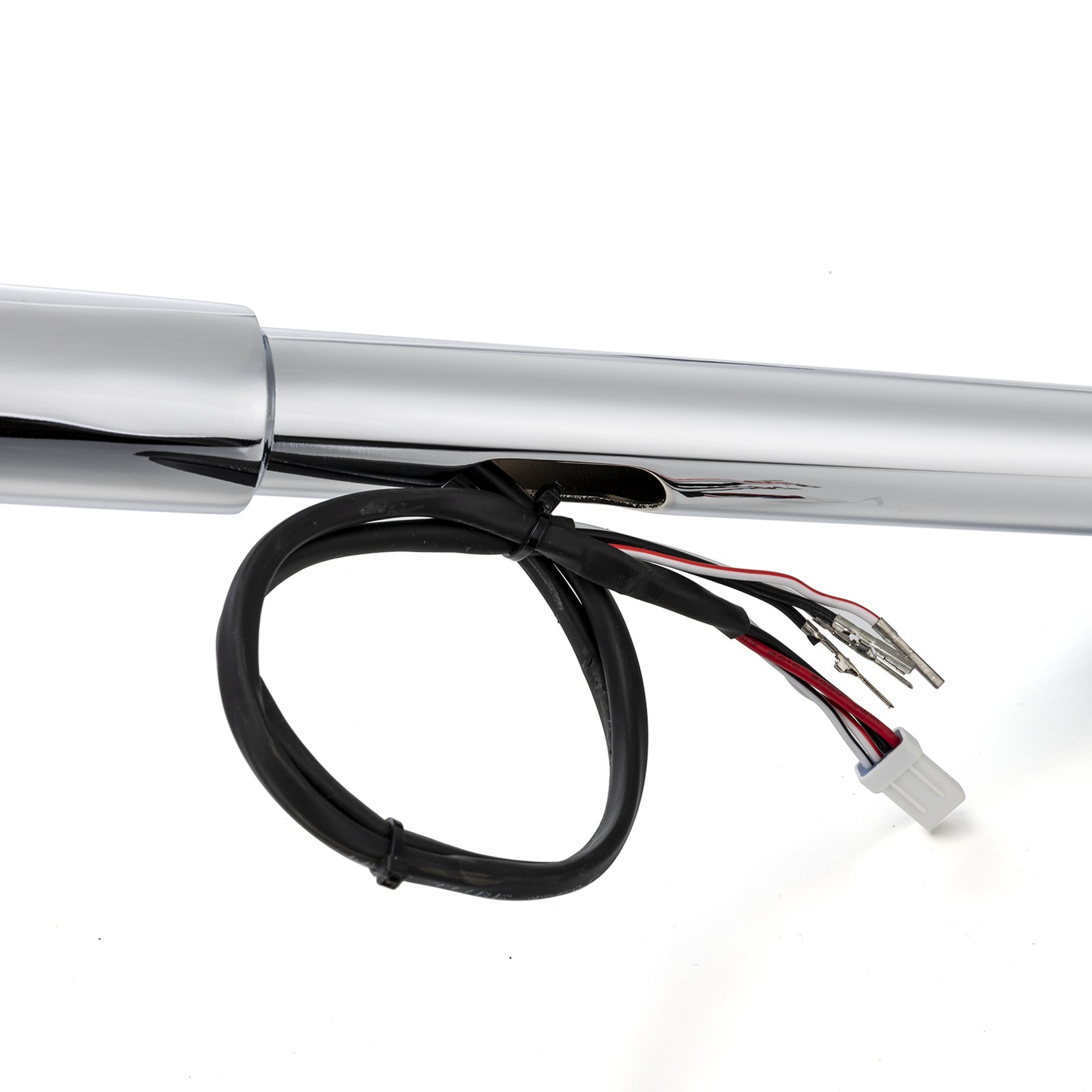 MOFUN 12″ Chrome Steel Bagger Pre-wired Handlebar For Harley Touring Road Glide