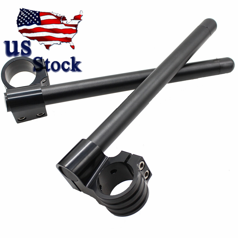 Motorcycle Clip On 7/8″ CNC Handlebar 51MM Fork Tube For Suzuki Yamaha Honda