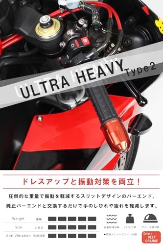 POSH FAITH Motorcycle Handlebar Ends Made in Japan Ultra Heavy Type 2 for