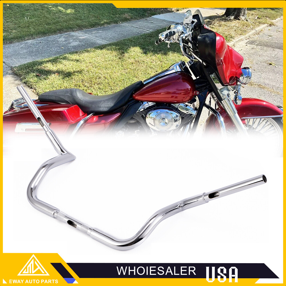 10″ Rise Meathook Bagger Ape Handlebar for 86-23 Harley Touring FLH FLHX FLHTC