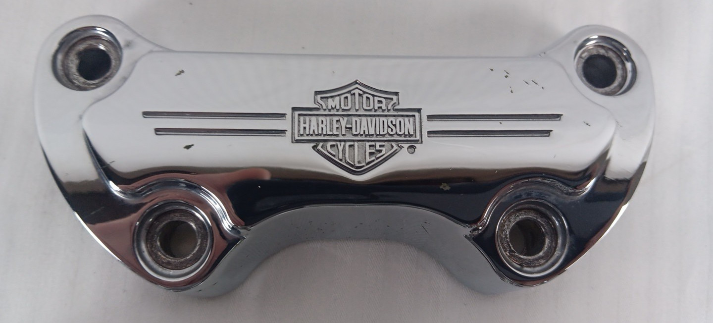 HARLEY SPORTSTER DYNA SOFTAIL 5″ HANDLEBAR RISERS W/TOP CLAMP 56568-86 56066-82A