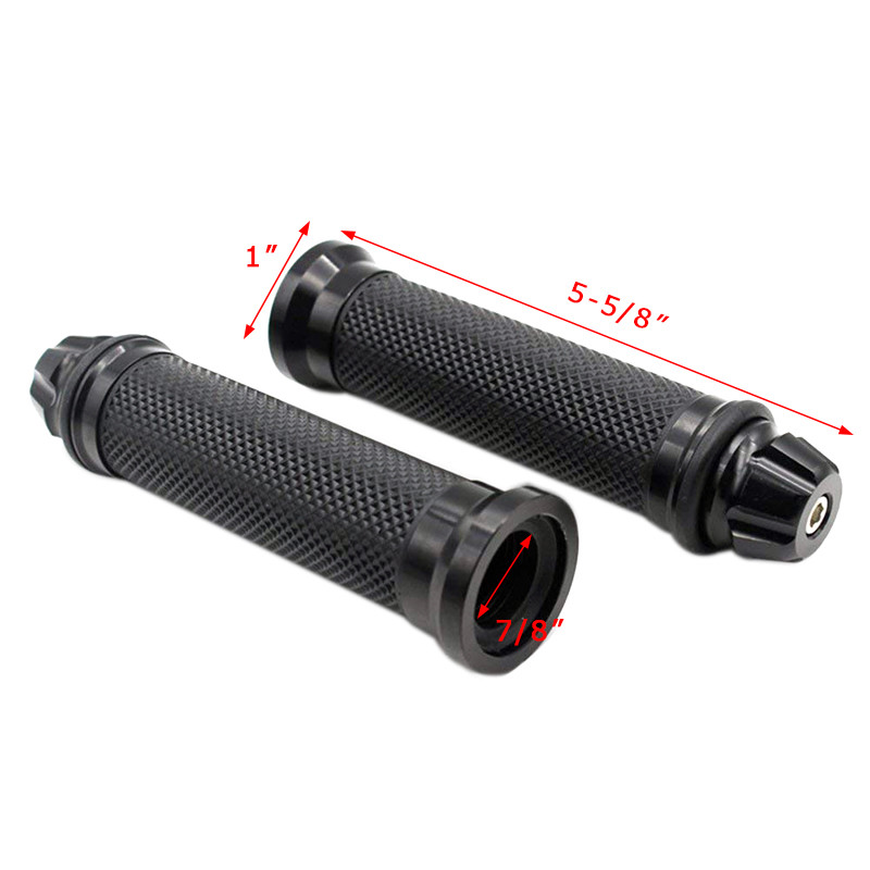 Motorcycle Rubber 7/8″ Handlebar Hand Grips For Yamaha Vmax R6 R1 FZ-07 TM