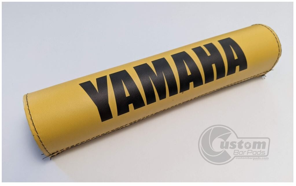 Yamaha Vintage Design Motorcycle Bar Pad 12″ Yellow Matte Finish