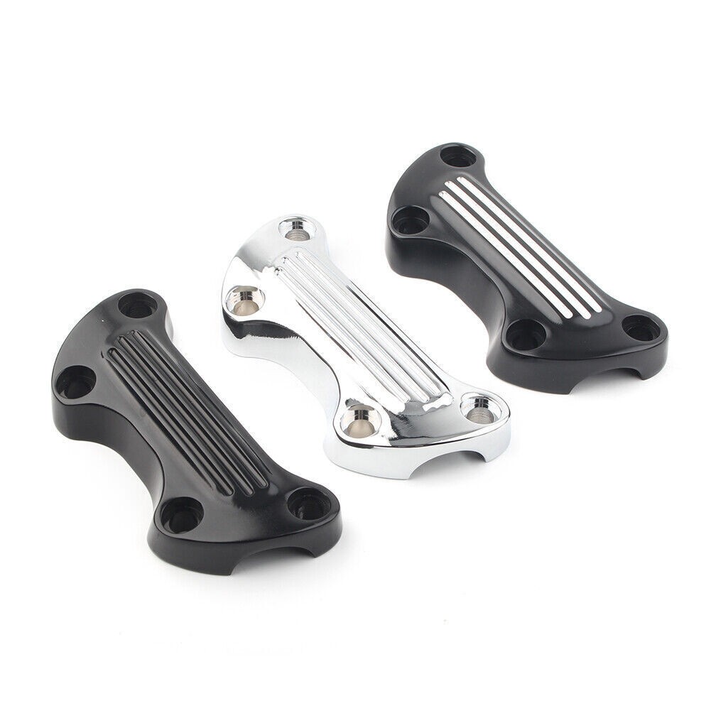 1″ Handlebar Riser Top Clamp Cover Fit Harley Sportster Softail Dyna 3 Colors