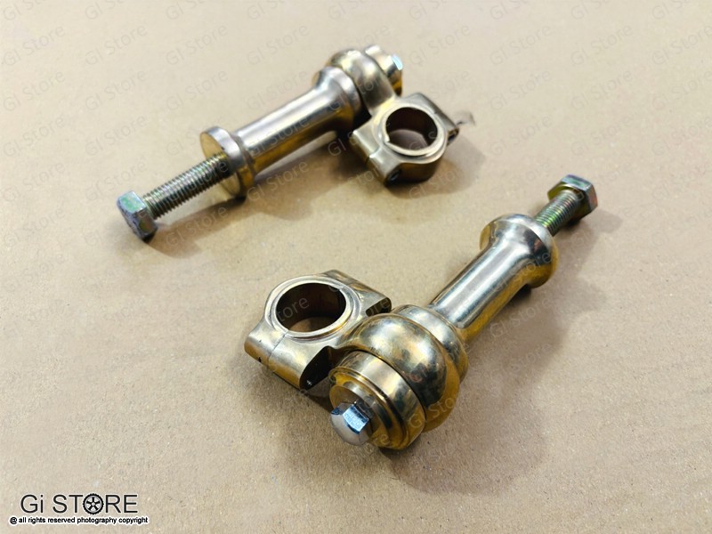 Universal Motorcycle Brass 1″ Handlebar Risers Clamp (2.5″ Rise Approx)