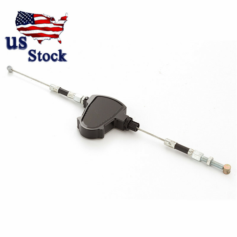 Motorcycle Black Stunt Clutch Pull Cable Lever Replacement Easy System Universal