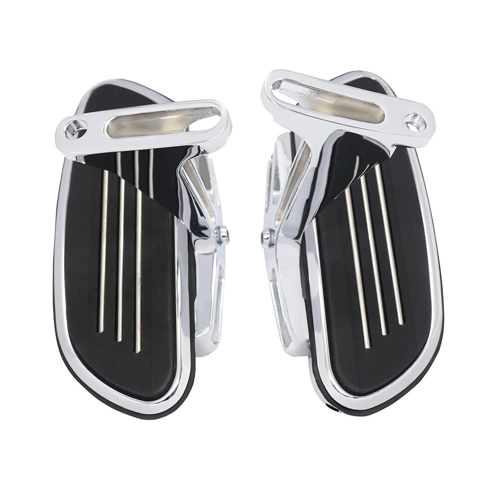 Front Rear 1-1/4″ 32MM Mount Foot Pegs / Footboards For Harley Touring 1993-2023