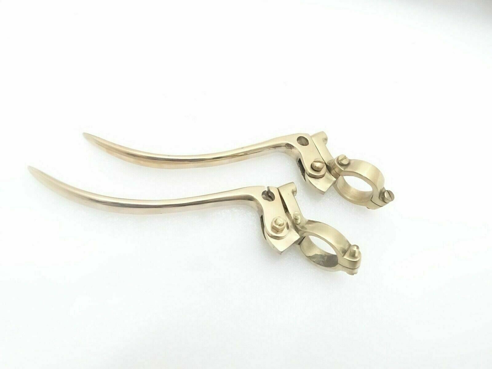 BSA NORTON AJS MATCHLESS Brass Brake & Clutch Lever Set 7/8″ Handlebar