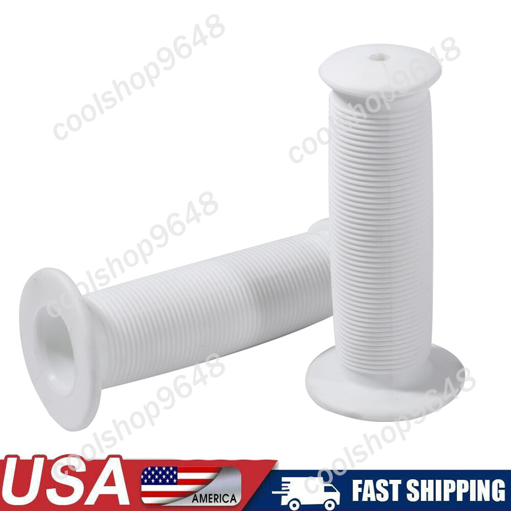 Soft Rubber Handlebar Motorcycle Hand Cover Scooter Bicycle Anti-Slip White