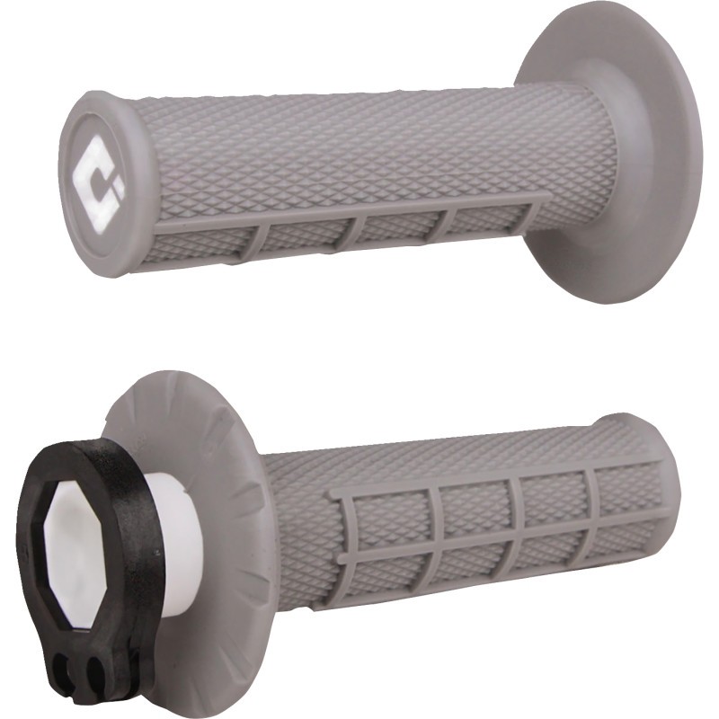 ODI V2 Lock-On 1/2 Waffle Grips – Gray Motorcycle Street Bike Dirt Bike H36HWG