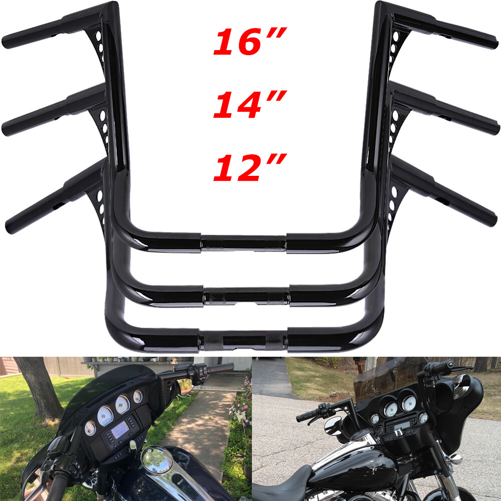 12″/14”/16”/18” Rise Ape Hanger Handlebar Fit For Harley FLHT Electra Glide