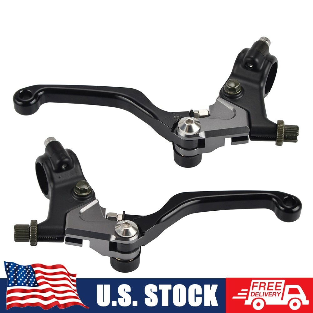 7/8” Short Clutch Brake Lever Set with Perch Fits Drum Brakes Model Dirt Bikes