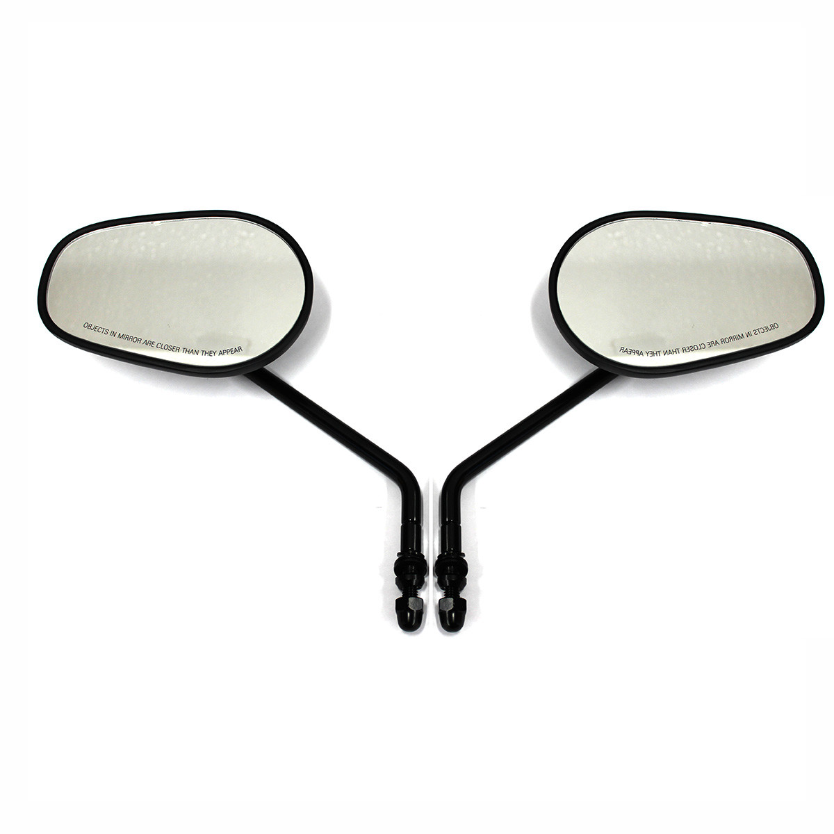 Long Stem Black Motorcycle Rear View Side Mirrors For Harley Sportster 1200 883